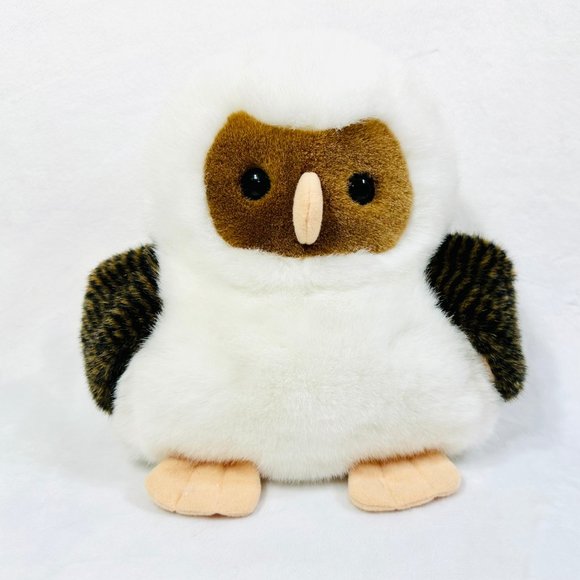 Steven Smith White Owl Stuffed Plush Toy - Picture 3 of 9
